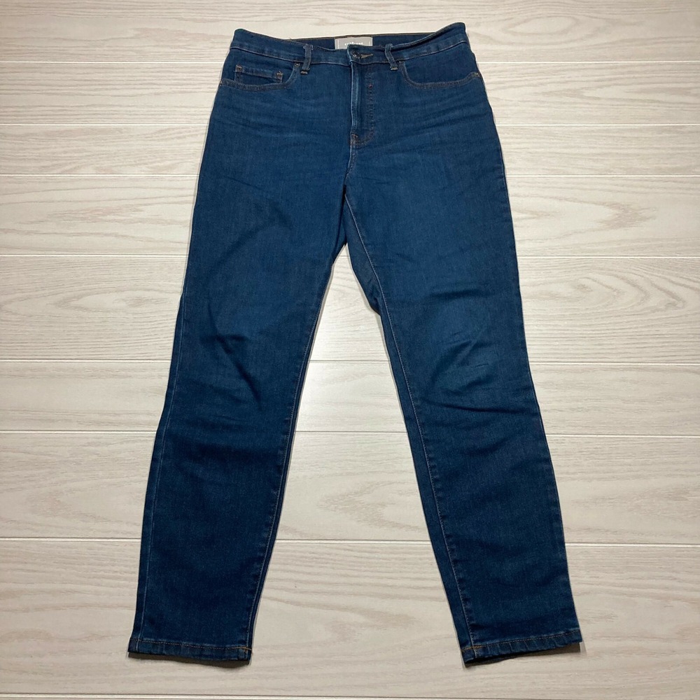 Everlane Women's High Rise Slim Ankle Crop Jeans Medium Wash Size 29 30x26
